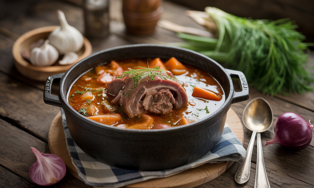 découvrez la recette authentique de la joue de porc à l'espagnole, un plat mijoté savoureux et tendre, relevé d'épices et de légumes méditerranéens. idéal pour un repas convivial et réconfortant !