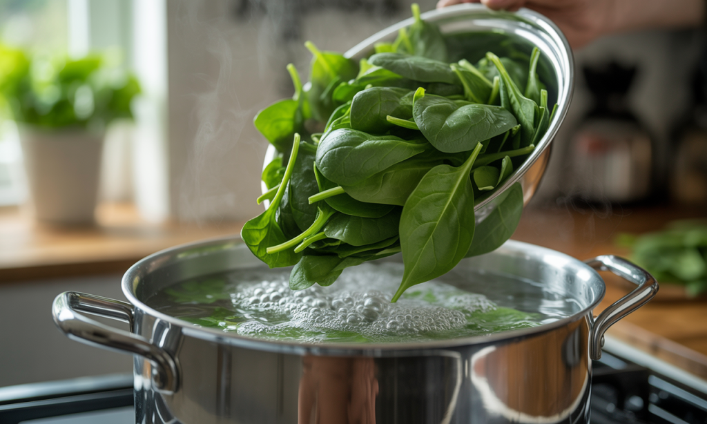 découvrez combien de temps cuire parfaitement les épinards frais à l’eau et apprenez l’astuce infaillible pour réussir leur cuisson tout en préservant leur saveur et leur couleur.