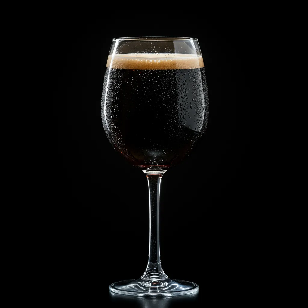 Cocktail Black Velvet au champagne avec couche de stout sombre contrastant avec le champagne doré, présentation sophistiquée